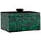 Port 68  Malachite 14" Wide Green Box with Lift -Off Top