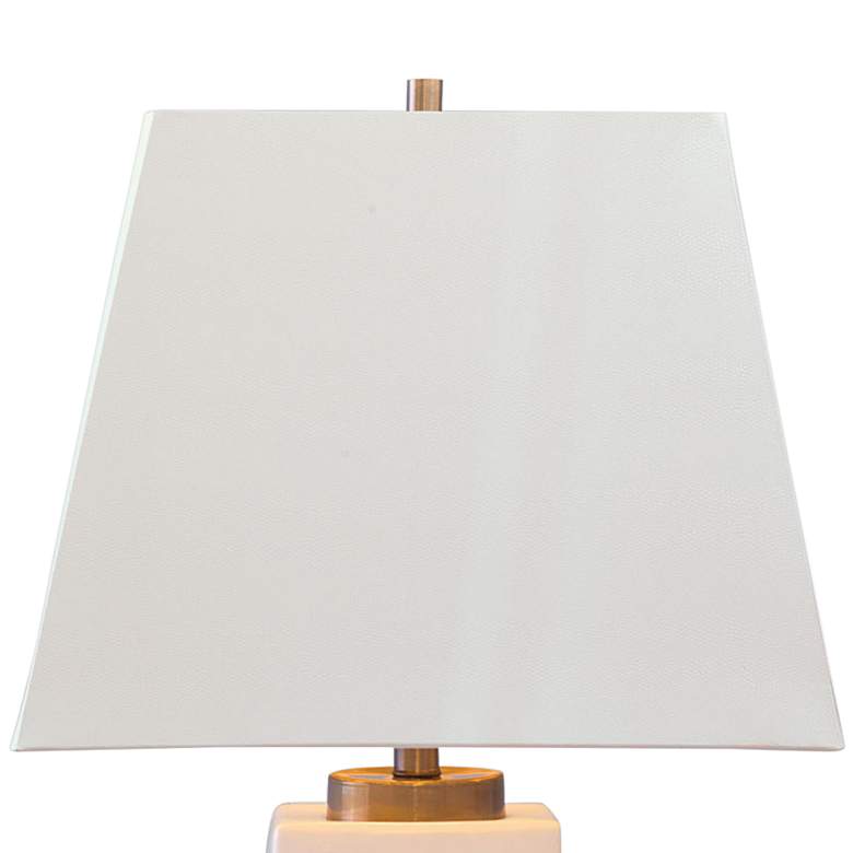 Image 3 Port 68 Manhattan 35" Stacked Cream Ivory Porcelain Table Lamp more views