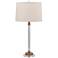 Port 68 Maxwell 34" Aged Brass and Crystal Tall Buffet Table Lamp