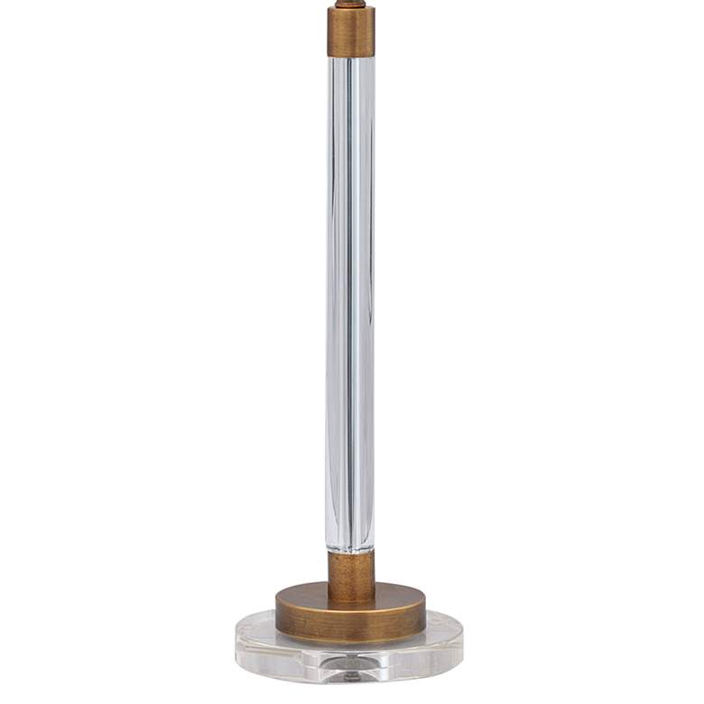 Image 4 Port 68 Maxwell 34" Aged Brass and Crystal Tall Buffet Table Lamp more views
