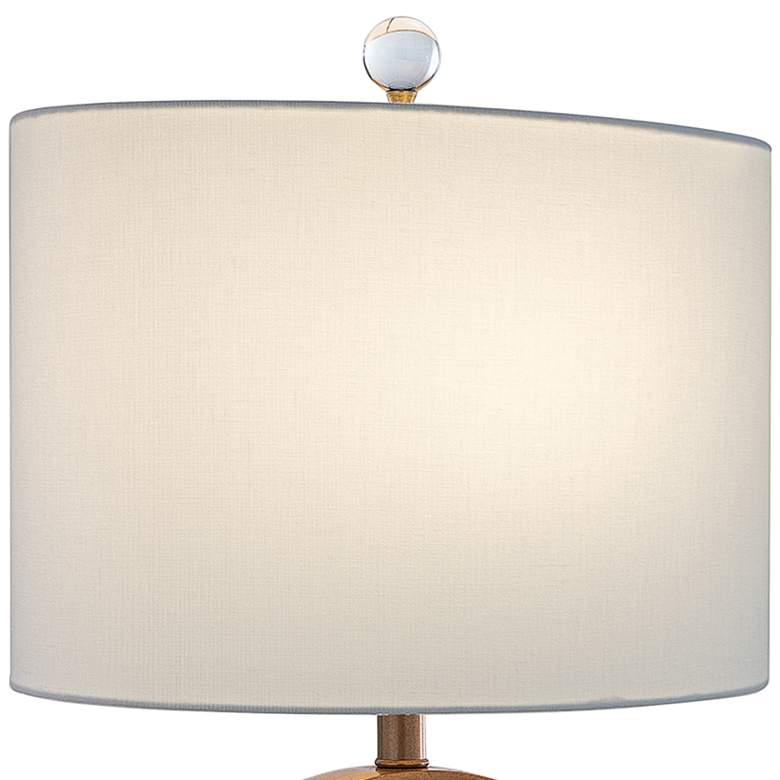 Image 2 Port 68 Megan Aged Brass Metal Ring Table Lamp more views