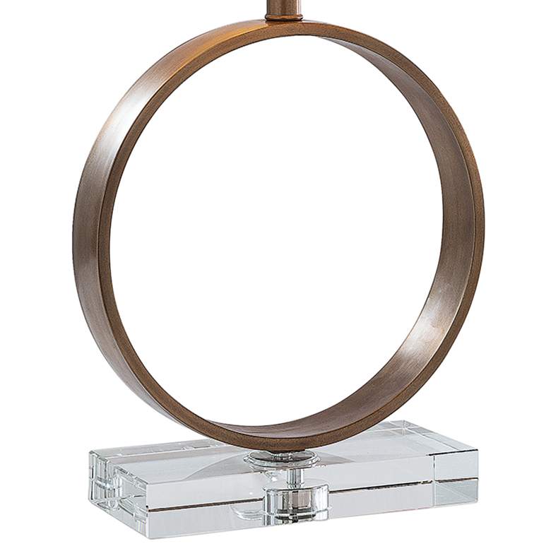 Image 3 Port 68 Megan Aged Brass Metal Ring Table Lamp more views