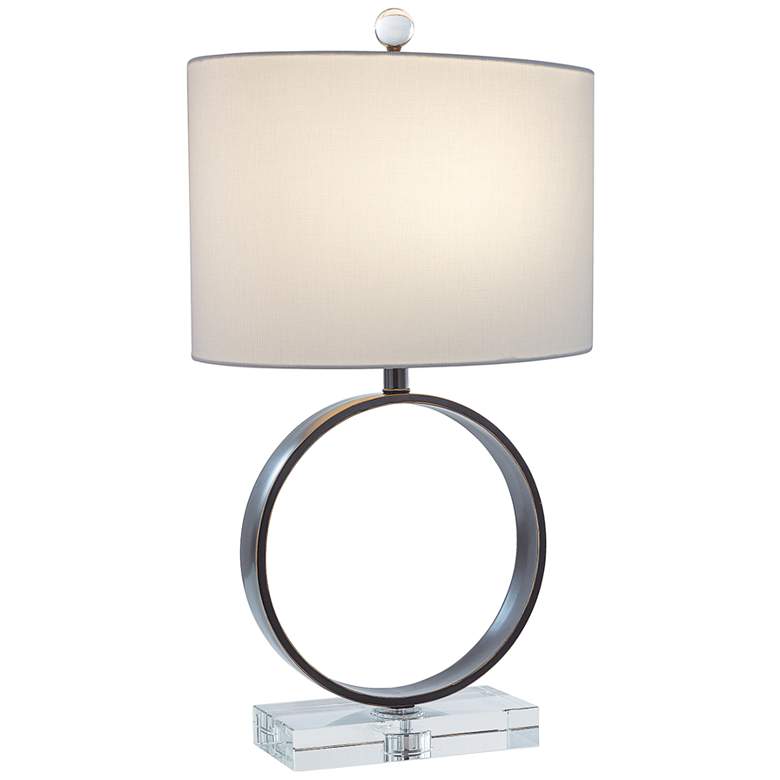 Image 1 Port 68 Megan Bronze Metal Ring Table Lamp