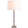 Port 68 Metro Clear Crystal Aged Brass Table Lamp
