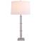 Port 68 Metro Clear Crystal Polished Nickel Table Lamp