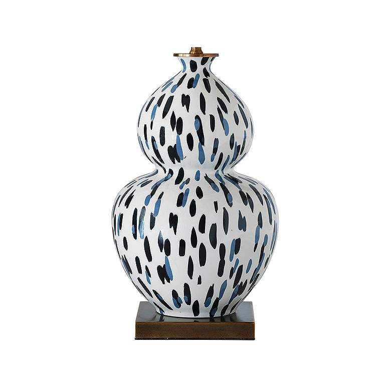 Image 3 Port 68 Mill Reef Indigo Double Gourd Porcelain Table Lamp more views