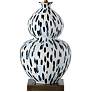 Thumbnail3 of Port 68 Mill Reef Indigo Double Gourd Porcelain Table Lamp more views