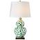 Port 68 Mill Reef Palm Double Gourd Porcelain Table Lamp