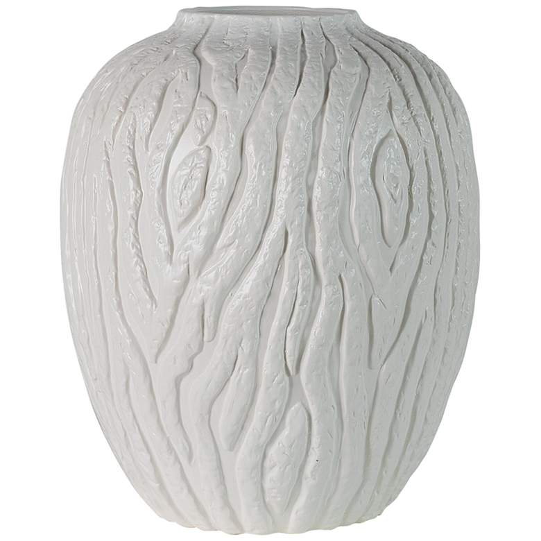 Image 1 Port 68 Montana 14" High Matte White Decorative Vase