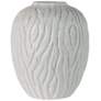Port 68 Montana 14" High Matte White Decorative Vase