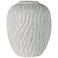 Port 68 Montana 14" High Matte White Decorative Vase