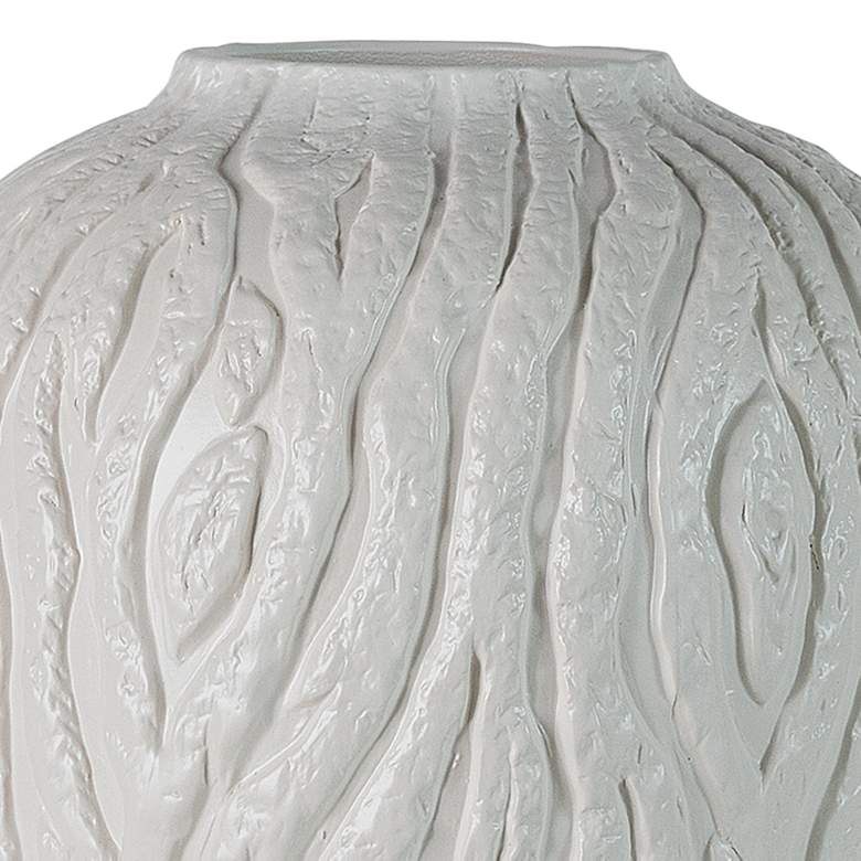 Image 2 Port 68 Montana 14" High Matte White Decorative Vase more views