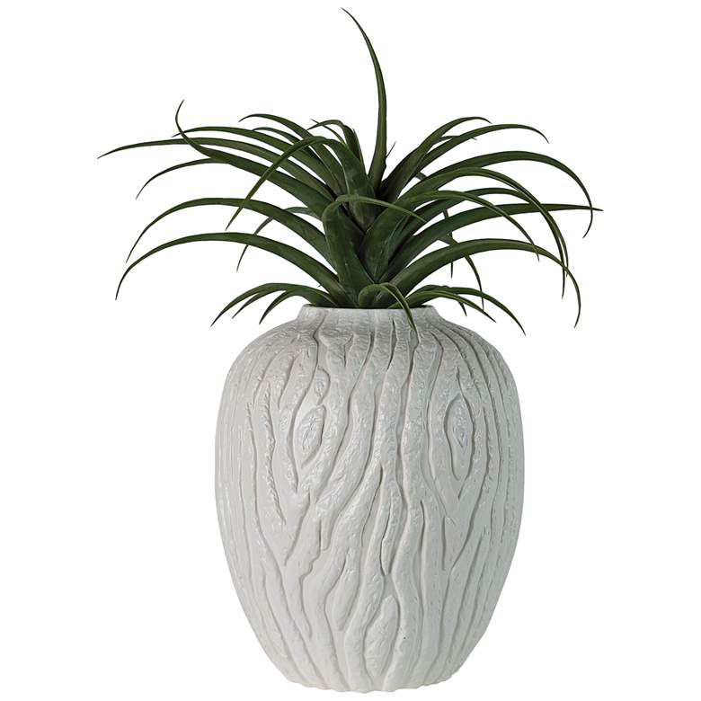 Image 3 Port 68 Montana 14" High Matte White Decorative Vase more views