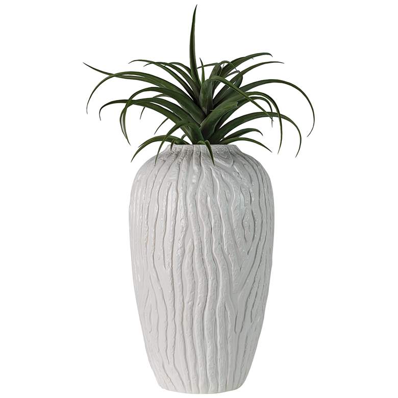 Image 3 Port 68 Montana 20" High Matte White Decorative Vase more views