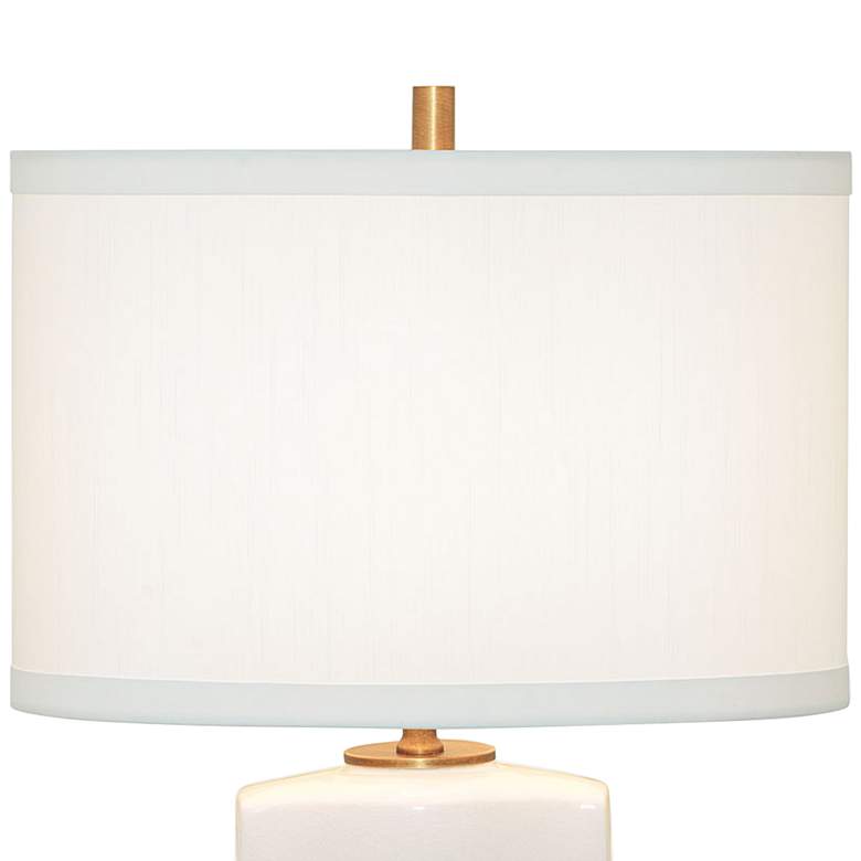Image 4 Port 68 Palace 26 inch Fret Ivory Crackled Porcelain Table Lamp more views