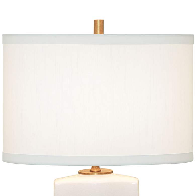 Image 4 Port 68 Palace 26" Fret Ivory Crackled Porcelain Table Lamp more views
