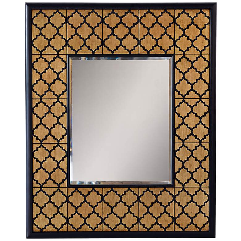 Image 1 Port 68 Parker 37" High Gold Leaf Wall Mirror