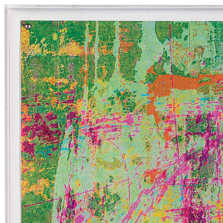 Image 2 Port 68 Pastel Fushion 30" Square Giclee Framed Wall Art more views