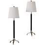 1_Port 68 Portobello 31" Faux Leather Tripod Buffet Table Lamps Set of 2