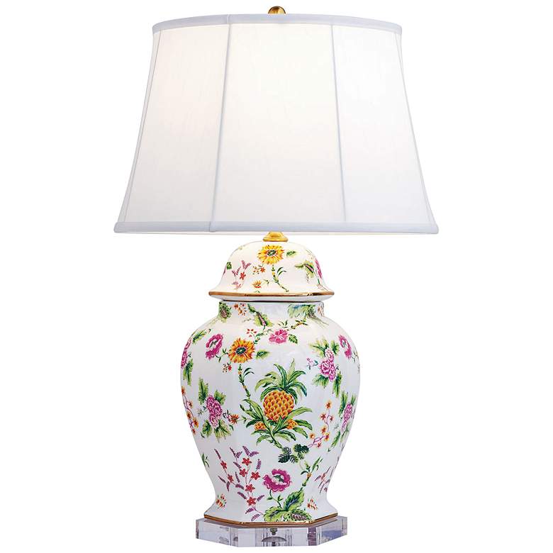 Image 1 Port 68 Portsmouth Colorful Floral Porcelain Table Lamp