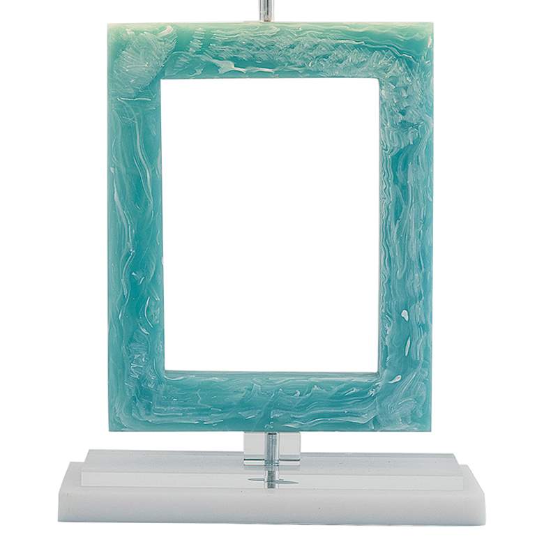 Image 6 Port 68 Prescott Turquoise Open Square Table Lamp more views