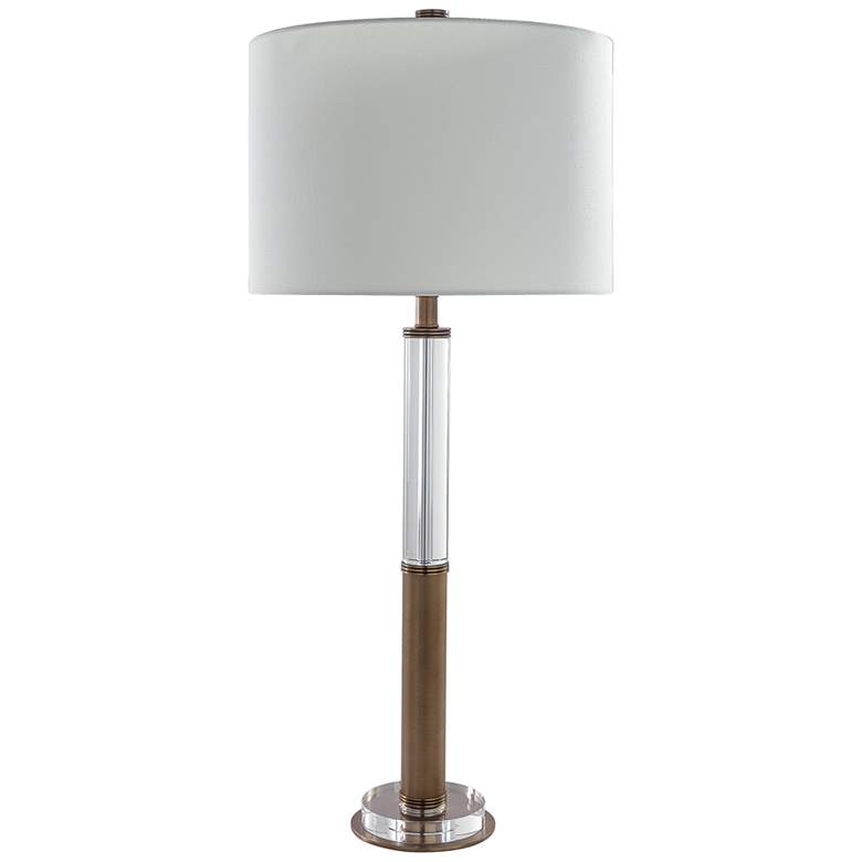 Image 1 Port 68 Reynolds Aged Brass Metal Table Lamp