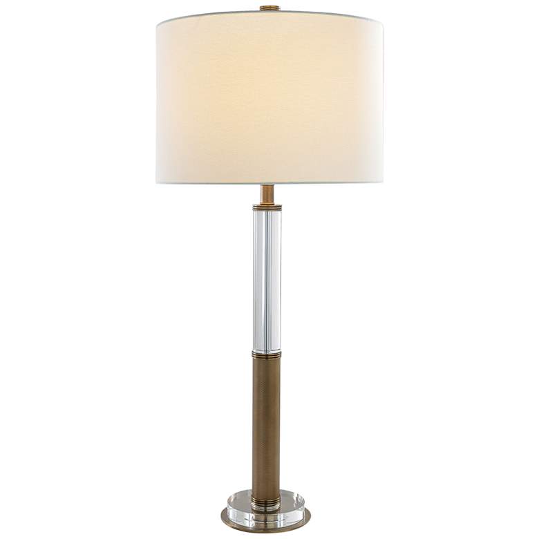 Image 4 Port 68 Reynolds Aged Brass Metal Table Lamp more views