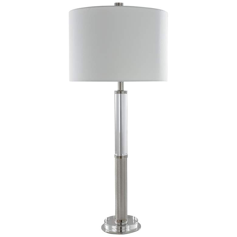 Image 1 Port 68 Reynolds Polished Nickel Metal Table Lamp