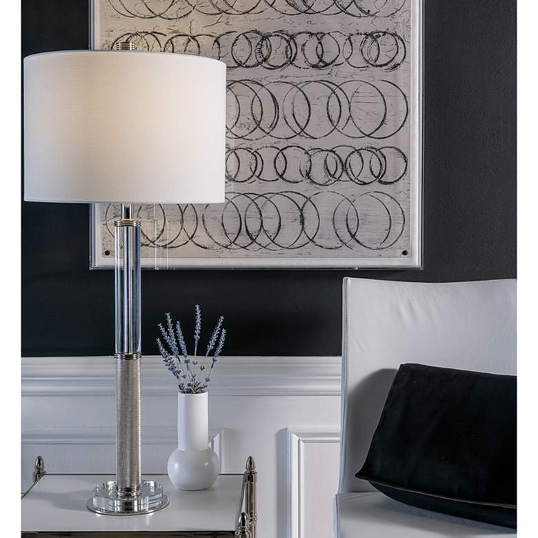Image 5 Port 68 Reynolds Polished Nickel Metal Table Lamp more views