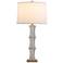 Port 68 Rivoli Aged Brass and Crystal Bamboo Table Lamp