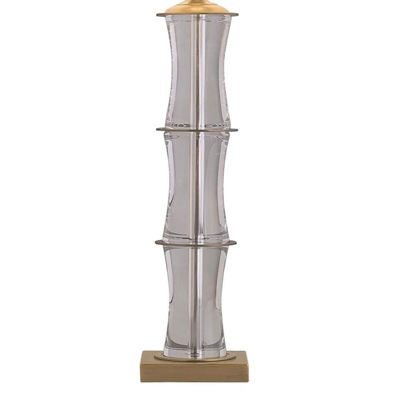 Image 4 Port 68 Rivoli Aged Brass and Crystal Bamboo Table Lamp more views