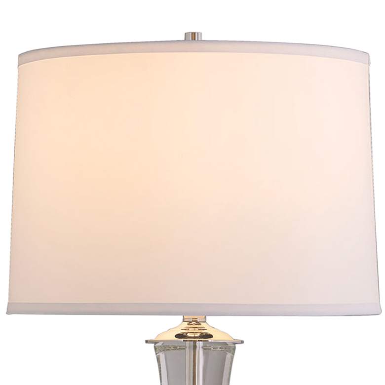 Image 4 Port 68 Rivoli Polished Nickel and Crystal Bamboo Table Lamp more views