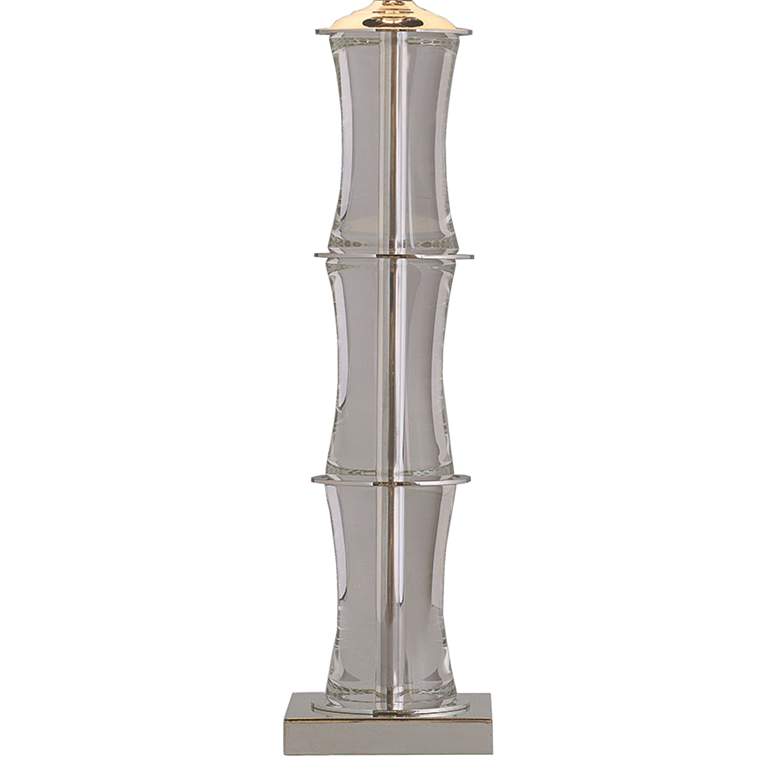 Image 5 Port 68 Rivoli Polished Nickel and Crystal Bamboo Table Lamp more views