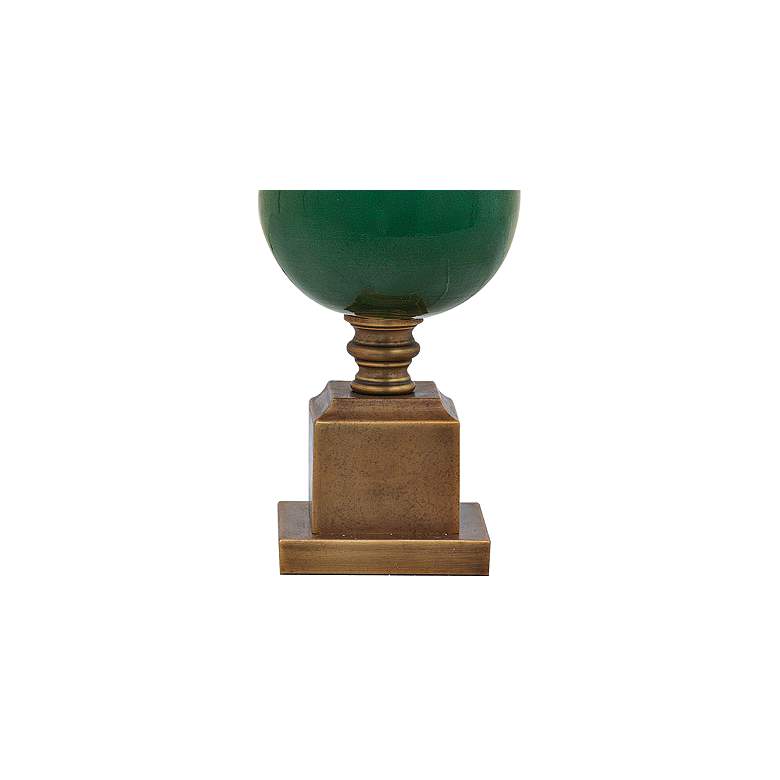 Port 68 Rutherford Aged Brass and Emerald Table Lamp more views