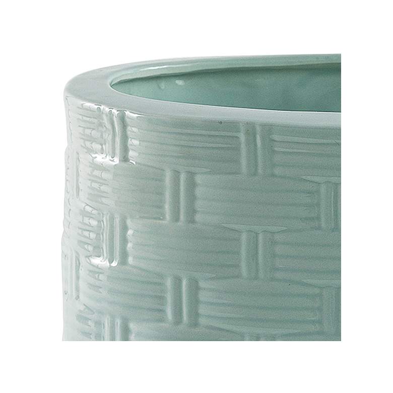 Image 4 Port 68 Sanibel Glossy Celadon Oval Planter more views