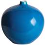 Port 68 Sian Shiny Turquoise 10" Wide Bud Vase