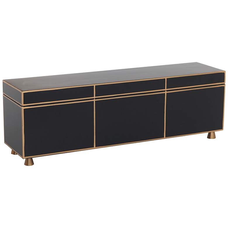 Image 1 Port 68 Soho 24 inch Wide Black Mantel Box with Lift-Up Top