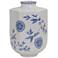 Port 68 Temba Blue and White 13" High Medium Vase