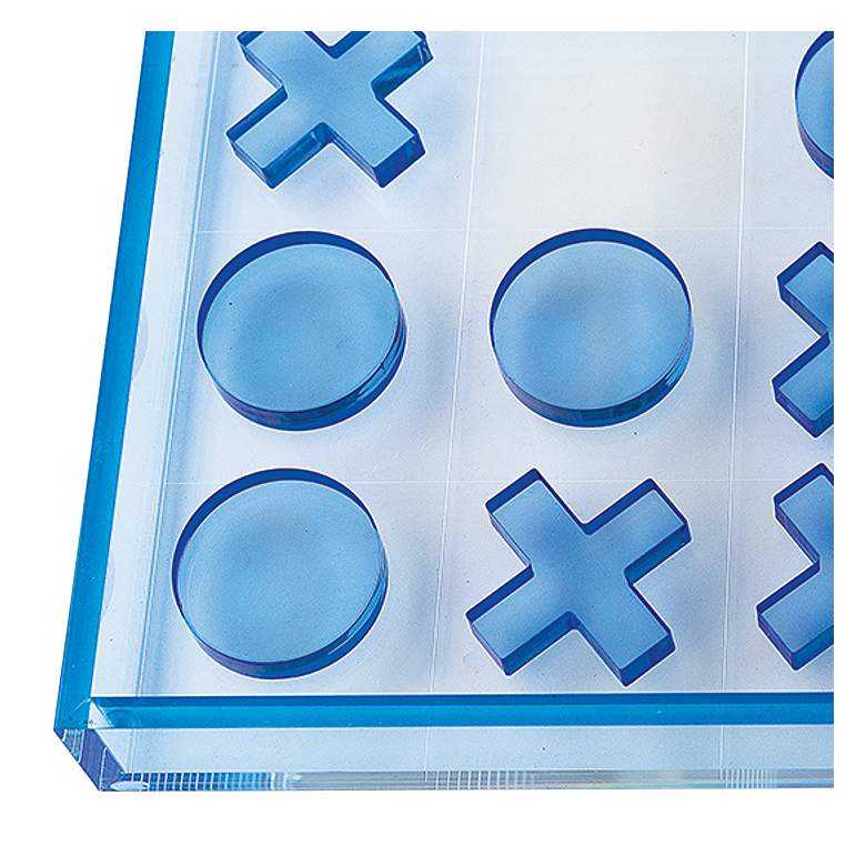 Image 2 Port 68 TicTacToe Blue Lucite X-O Game Box Set more views