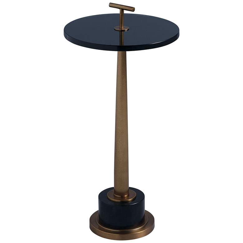 Image 1 Port 68 Toronto 12 inch Wide Brass Small Accent Table