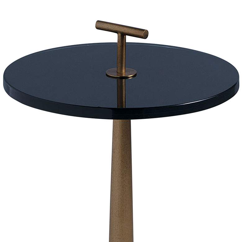 Image 2 Port 68 Toronto 12 inch Wide Brass Small Accent Table more views