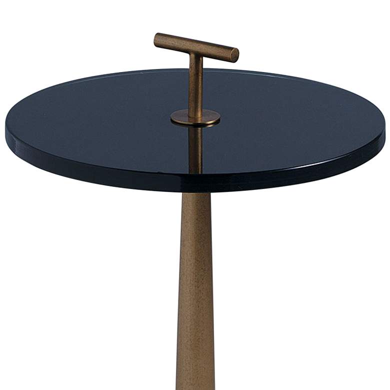 Image 2 Port 68 Toronto 12" Wide Brass Small Accent Table more views