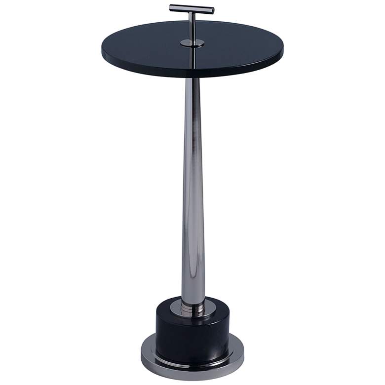 Image 1 Port 68 Toronto 12" Wide Nickel Small Accent Table