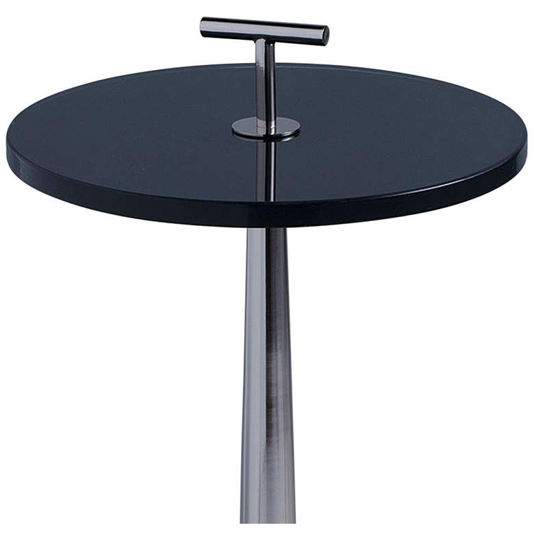 Image 2 Port 68 Toronto 12" Wide Nickel Small Accent Table more views