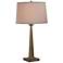 Port 68 Toronto Aged Brass Metal Tapered Table lamp