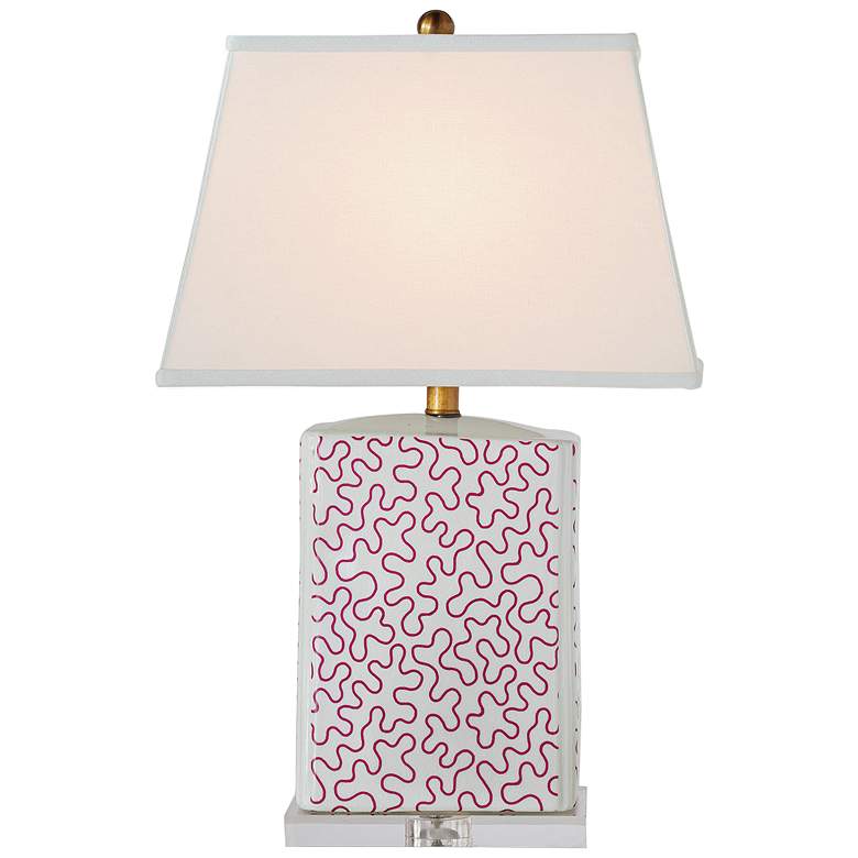 Image 1 Port 68 Venezia Rhubarb Antique Porcelain Jar Table Lamp
