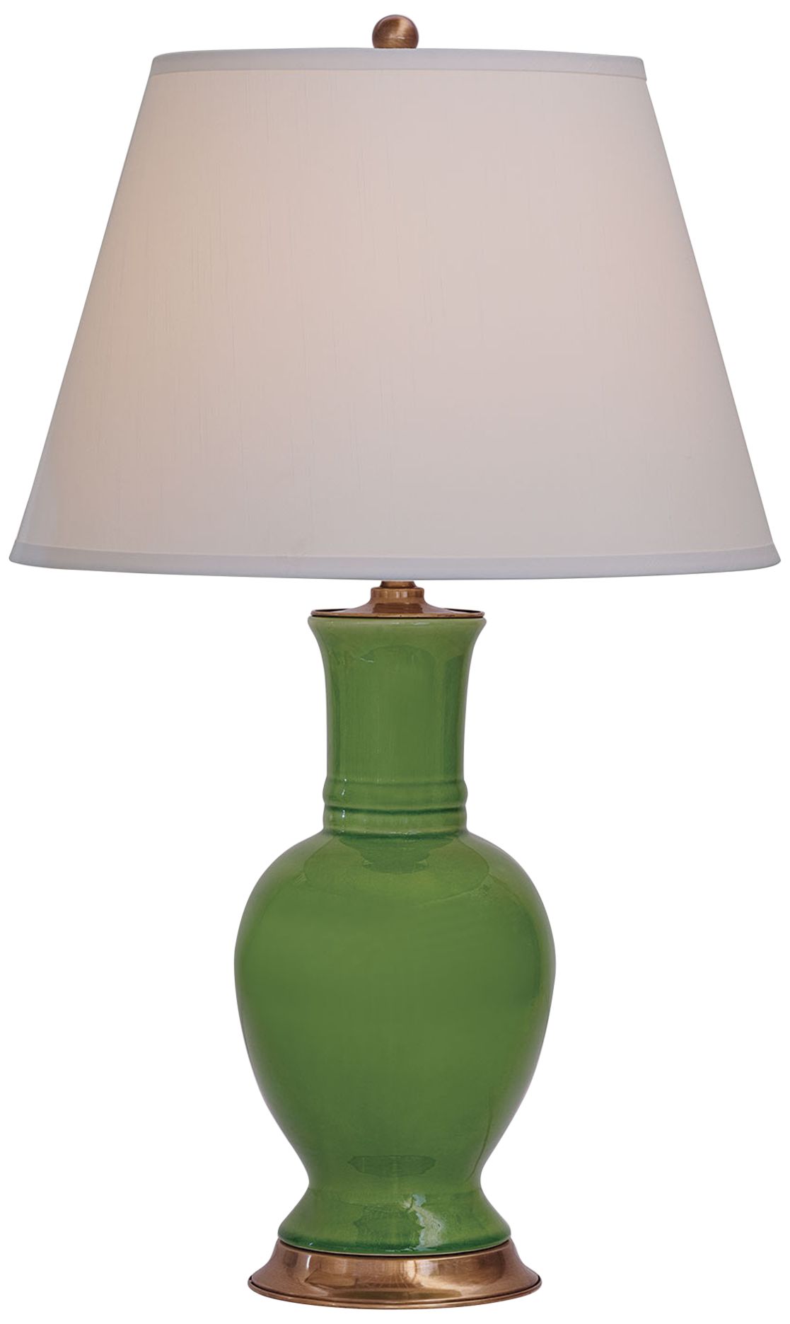 Port 68 Westport Rich Apple Green Porcelain Vase Table Lamp