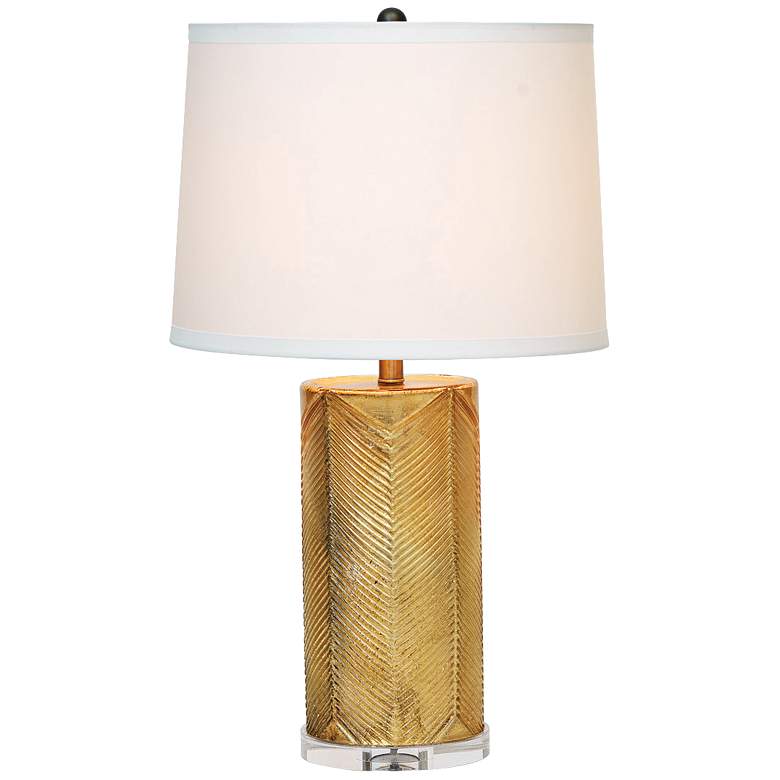Image 1 Port 68 Westwood 29" High Gold Leaf Glass Table Lamp