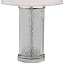 Port 68 Westwood Herringbone Glass and Nickel Table Lamp