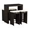 Port Henry Brown Wicker 5-Piece Outdoor Bar Set